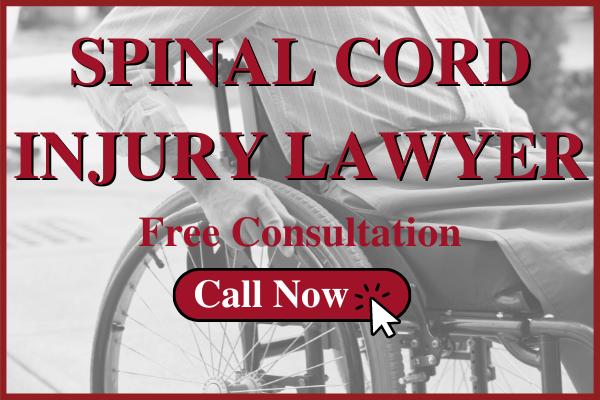 victim of accident has a spinal cord injury