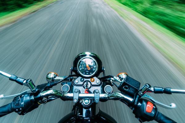 motorcyclist before accident causing injuries
